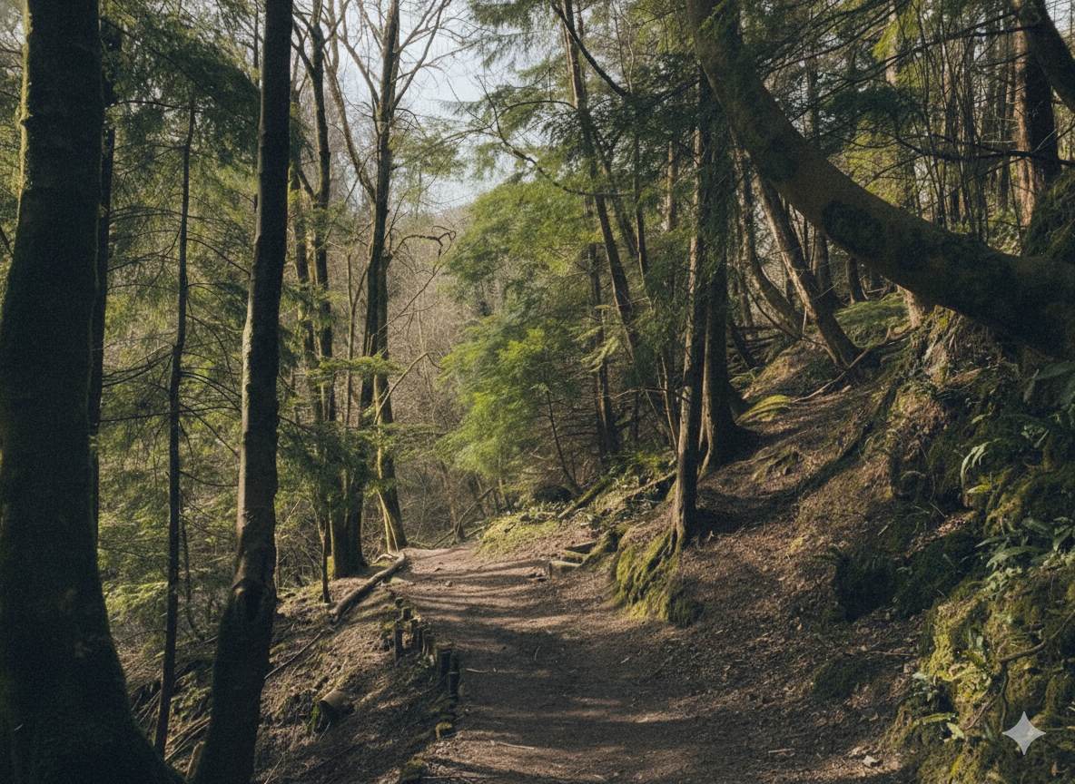 Forest trail at Chatelherault